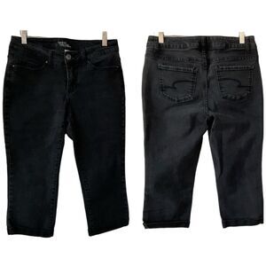 Time and Tru Black Cropped Jeans 10